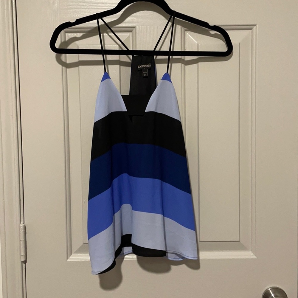 Express Cutout Colorblock Tank Top